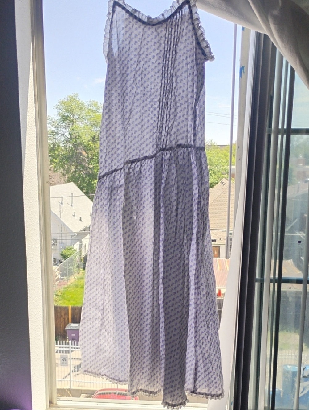 Aleen West For Queen Anne's Lace Vintage Cotton Dress Size Medium